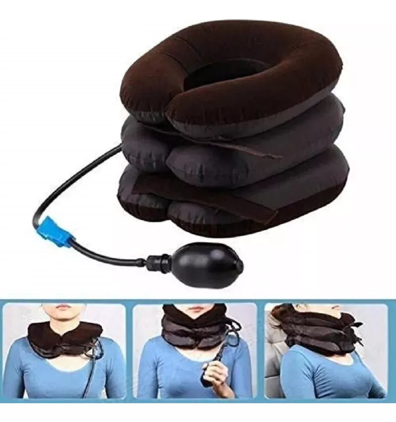 Almohada Cervical Inflable de 3 Capas | Relájate donde quieras