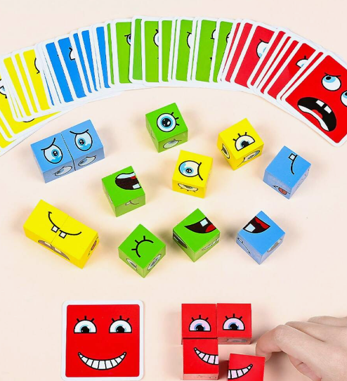 Juego Cambia Cara Montessori – ¡Diversión y Emociones en Cada Turno!