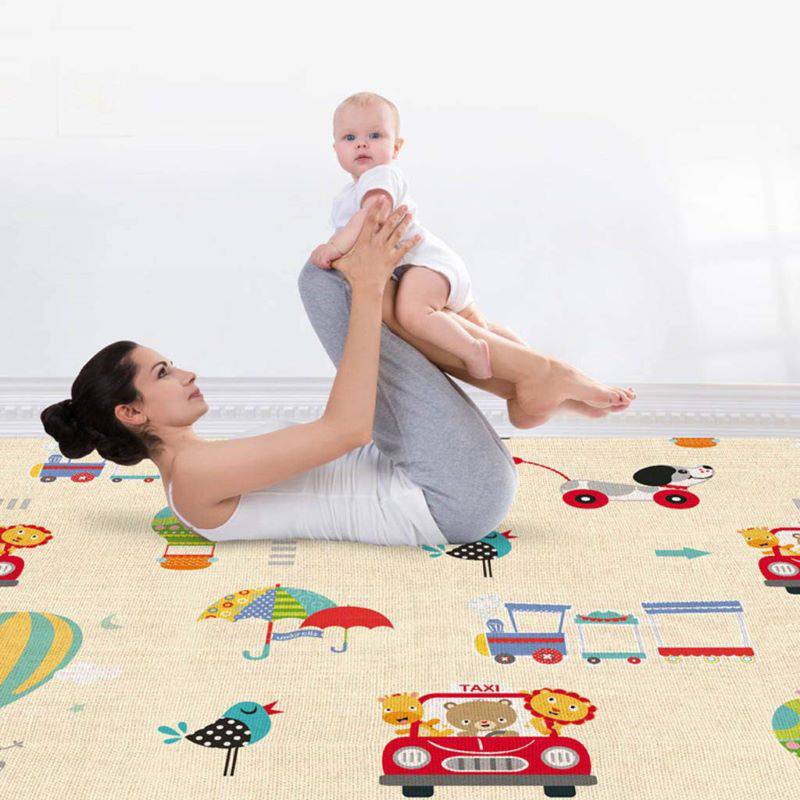 Tapete Alfombra Plegable Antigolpes Reversible | Protección, Juego y Diversión en Uno