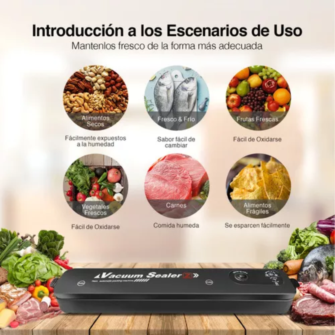 Selladora al Vacío de Alimentos | Conserva frescura y sabor por mucho más tiempo