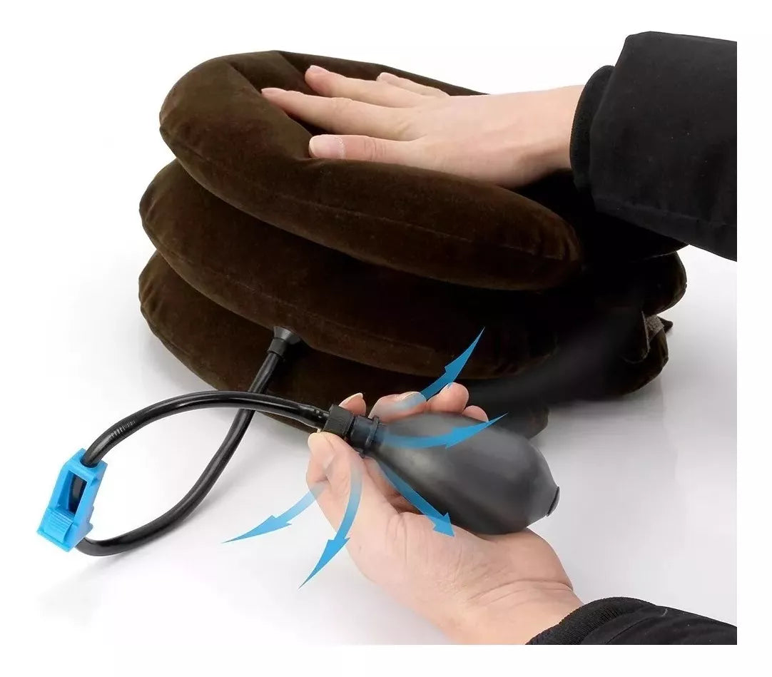 Almohada Cervical Inflable de 3 Capas | Relájate donde quieras