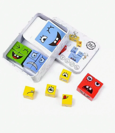 Juego Cambia Cara Montessori – ¡Diversión y Emociones en Cada Turno!