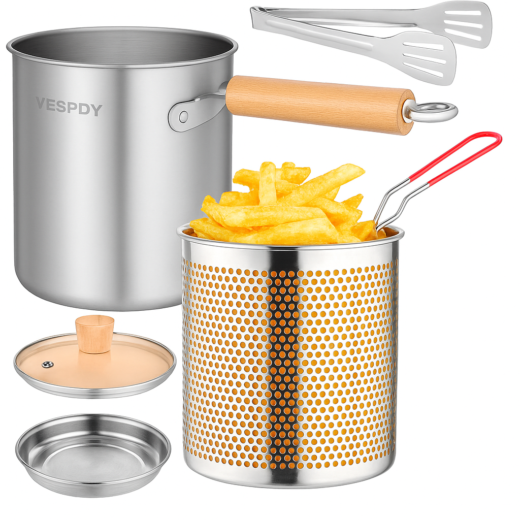 Olla Filtro Multiusos ChefPro – Fríe, Cuela y Reutiliza tu Aceite Fácilmente