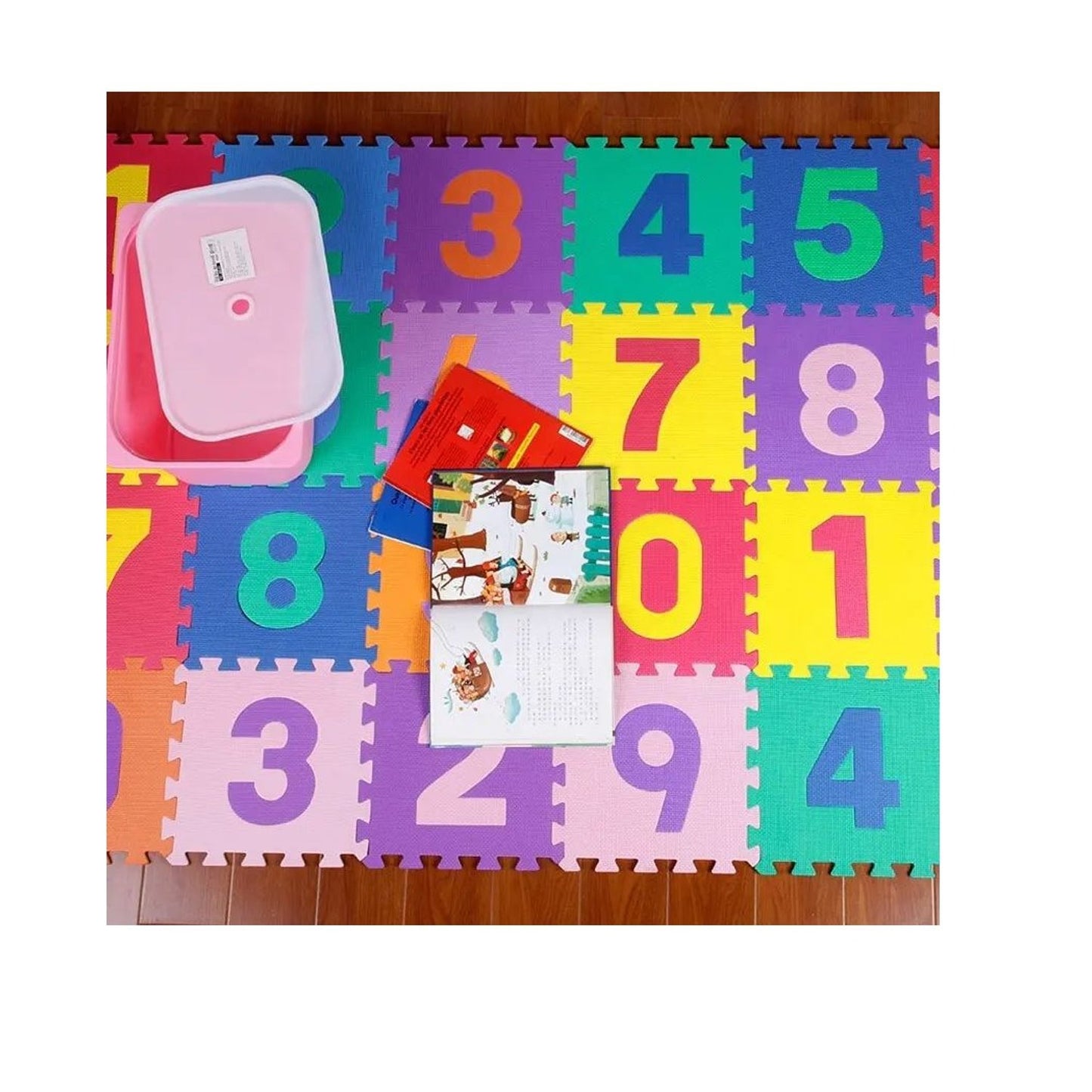 Alfombra Infantil de Goma con Números – 10 Piezas | Aprendizaje y Diversión para el Día del Niño