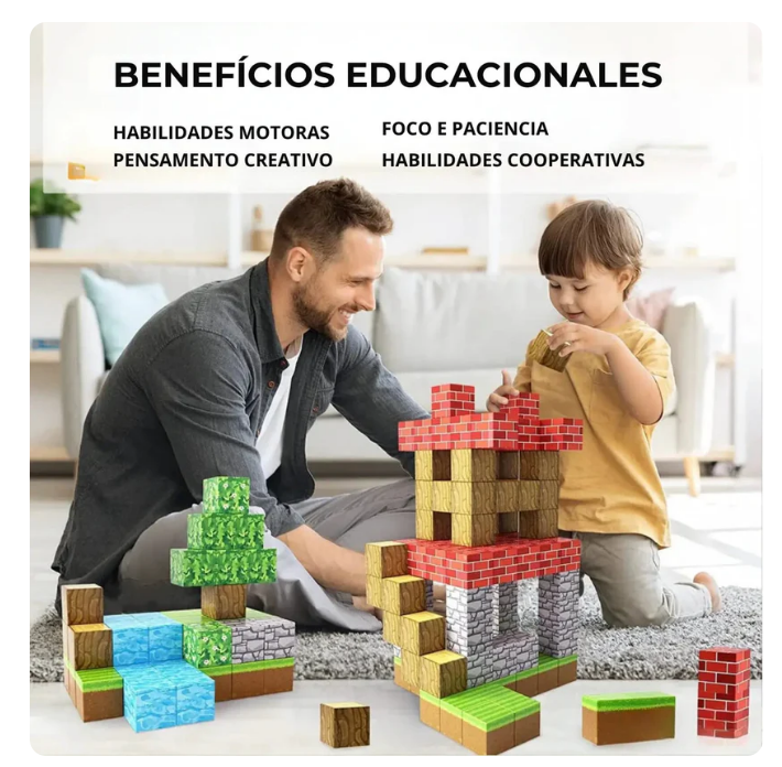 Bloques Magnéticos Premium 28 Piezas | Creatividad y Diversión para el Día del Niño