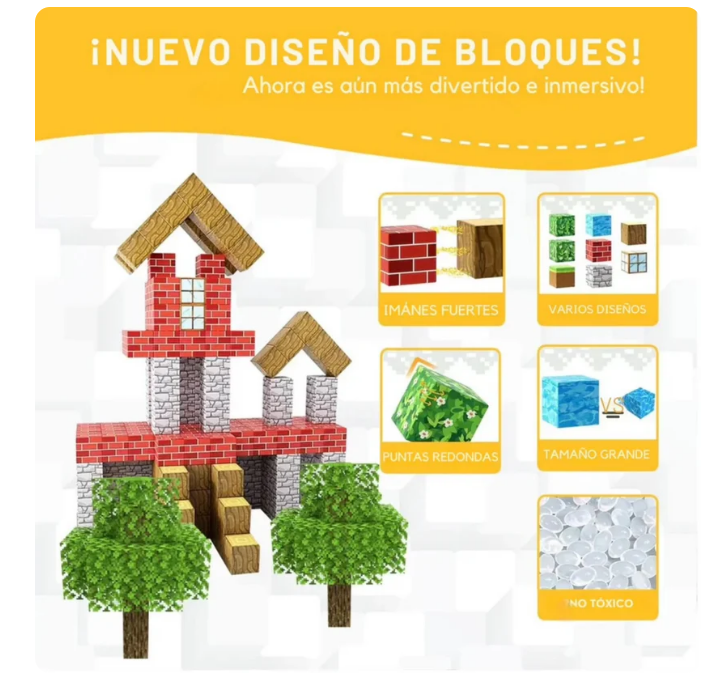 Bloques Magnéticos Premium 28 Piezas | Creatividad y Diversión para el Día del Niño