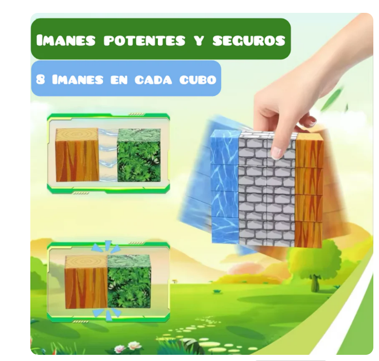 Bloques Magnéticos Premium 28 Piezas | Creatividad y Diversión para el Día del Niño