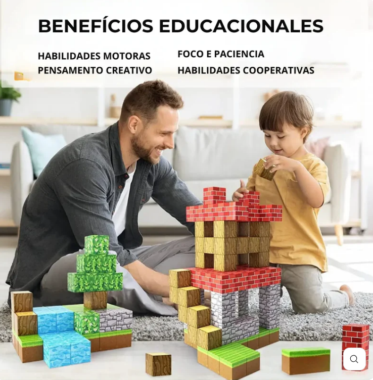 Bloques Magnéticos Premium 75 Piezas | Diversión y Creatividad para el Día del Niño