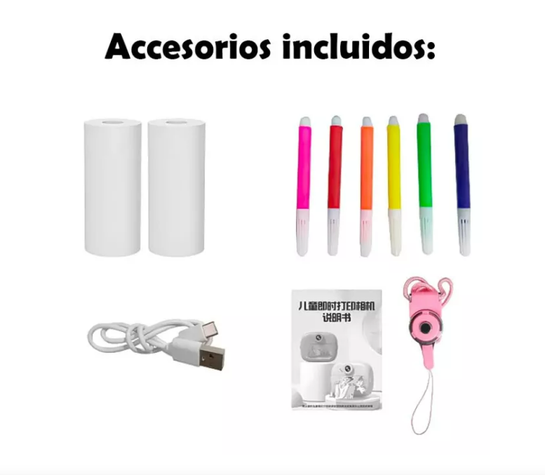 Cámara Infantil de Impresión Térmica | Diversión y Creatividad para el Día del Niño