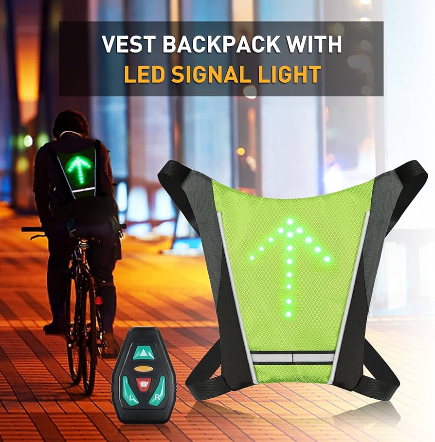 CHALECO SEÑALIZADOR LED PARA BICI-SCOOTER