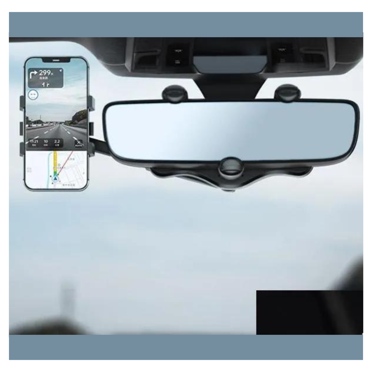 Triple Soporte de Retrovisor de Teléfono